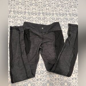 lululemon athletica Black and Gray Leggings